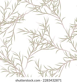 Natural tropical leaf as seamless fashion print. Suit for illustration, wallpaper, fabric print.