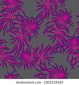 Natural tropical leaf as seamless fashion print. Suit for illustration, wallpaper, fabric print.