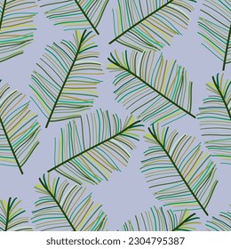 Natural tropical leaf as seamless fashion print. Suit for illustration, wallpaper, fabric print.