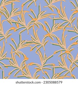 Natural tropical leaf as seamless fashion print. Suit for illustration, wallpaper, fabric print.