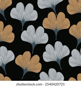 Natural tropical leaf as seamless fashion print. Suit for illustration, wallpaper, fabric print