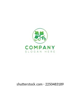 natural vector art logo design