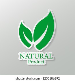 natural vector design.logo natural product