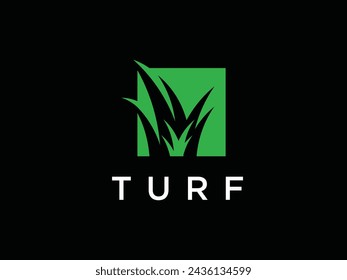 Natural Vector grass logo. Design templates for wild grass, artificial grass, field grass, 