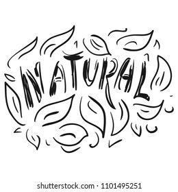 Natural. Vector illustration
