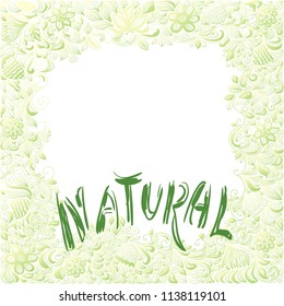 Natural. Vector illustration