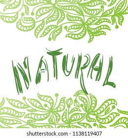 Natural. Vector illustration