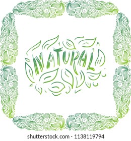 Natural. Vector illustration