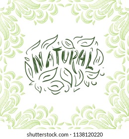 Natural. Vector illustration