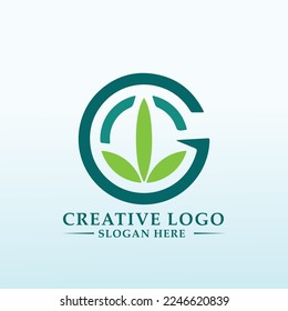natural vector logo design idea