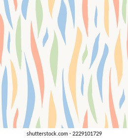 Natural vector pattern with soft pastel colors, wallpapaer tile background pattern.