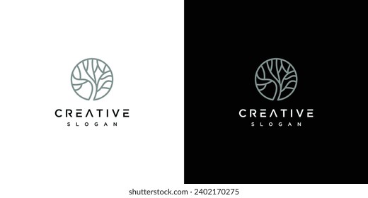 Natural Vector Tree Logo tree , Nature and Growth Design Template