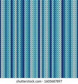Natural vertical stripes knitted texture geometric seamless pattern. Jumper knit tricot  fabric print. Nordic style seamless knitted pattern. Winter holidays wallpaper.