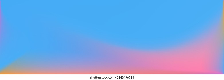 Natural Vibrant Wavy Gradient Mesh. Sea Rainbow Ocean Smooth Surface Illustration. Bright Blank Wavy Gradient Mesh. Water  Vivid Trendy Background. Colorful Multicolor Horizontal Lines Backdrop.