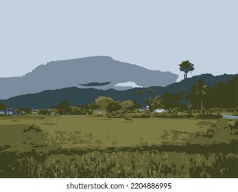 The Natural View Behind The Mount