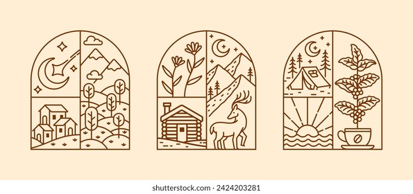 natural view in the form of a window