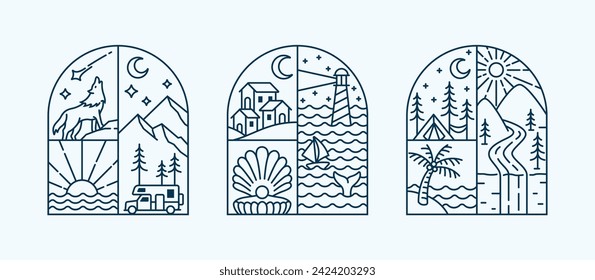 natural view in the form of a window