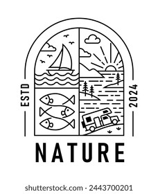 natural view in the form of a window