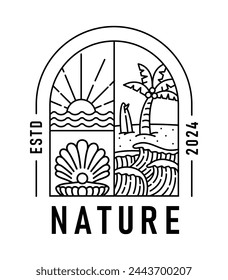 natural view in the form of a window