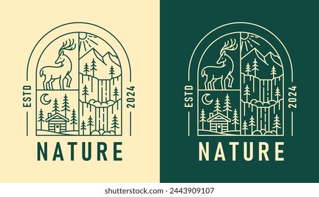 Naturansicht in Form einer Fensterdarstellung