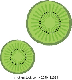 natural vitamin fresh kiwi vector