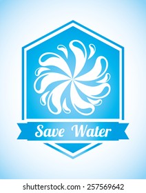 natural water design, vector illustration eps10 graphic 