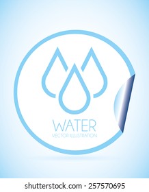 natural water design, vector illustration eps10 graphic 