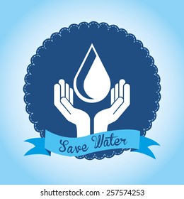 natural water design, vector illustration eps10 graphic 