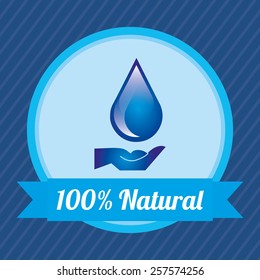 natural water design, vector illustration eps10 graphic 