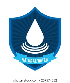 natural water design, vector illustration eps10 graphic 