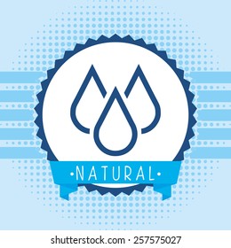 natural water design, vector illustration eps10 graphic 