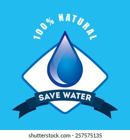 natural water design, vector illustration eps10 graphic 