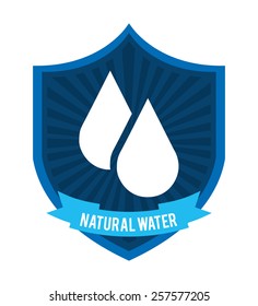 natural water design, vector illustration eps10 graphic 