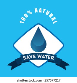 natural water design, vector illustration eps10 graphic 