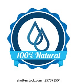 natural water design, vector illustration eps10 graphic