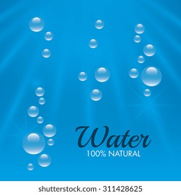 Natural water design, vector illustration eps 10.