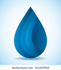 Natural water design, vector illustration eps 10.
