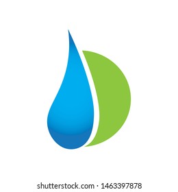 natural water icon logo design