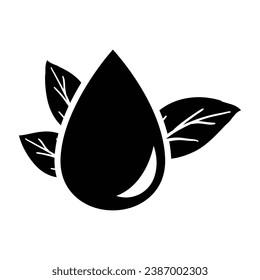 Natural Water Icon, Vector Graphics