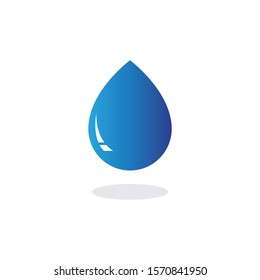 Natural water leaf logo and symbol template