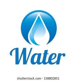 Natural Water Over White Background Vector Stock Vector (Royalty Free ...