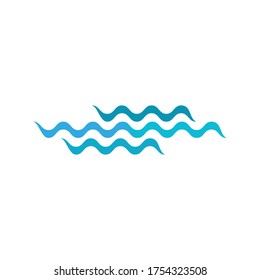 Natural Water wave Logo design vector 