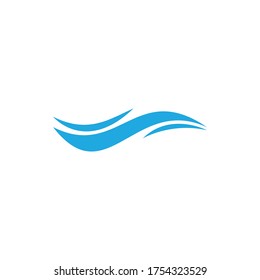 Natural Water wave Logo design vector 
