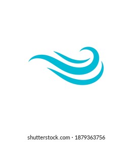 Natural Water wave Logo design vector 