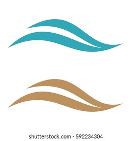Natural Wave for Spa Logo Template Illustration Design. Vector EPS 10.
