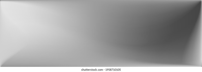 Natural Wavy Gradient Mesh. Grey Metallic Smooth Surface Backdrop. Alluminium Water Wavy Gradient Mesh. Silver Blurred Texture Illustration. Vibrant  Gray Trendy Background.