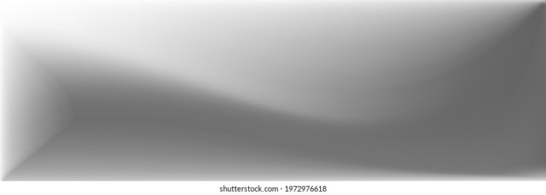 Natural Wavy Gradient Mesh. Monochromatic Vibrant Wavy Gradient Mesh. Gray Blurred Texture Illustration. Blank  Water Original Background. Black and white Silver Horizontal Lines Backdrop.