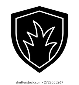 Natural weed control icon solid style transparent