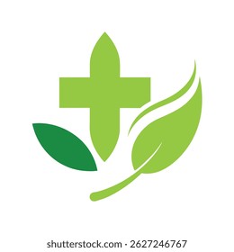 Natural Wellness Health and Leaf Care Logo
