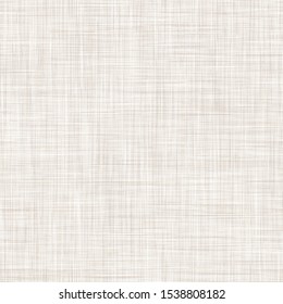 Natural White Gray French Linen Texture Background. Old Ecru Flax Fibre Seamless Pattern. Organic Yarn Close Up Weave Fabric for Wallpaper, Ecru Beige Cloth Packaging Canvas. Vector EPS10 Repeat Tile